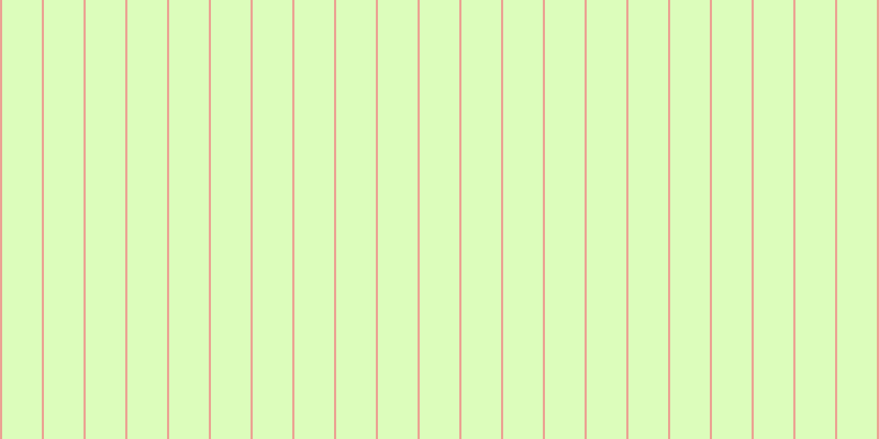 #dcfdbb, #eba393 vertical lines, two pixels wide, thirty-six pixels apart