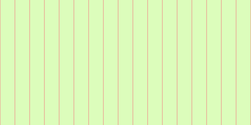 #dcfdbb, #eba393 vertical lines, two pixels wide, forty-five pixels apart