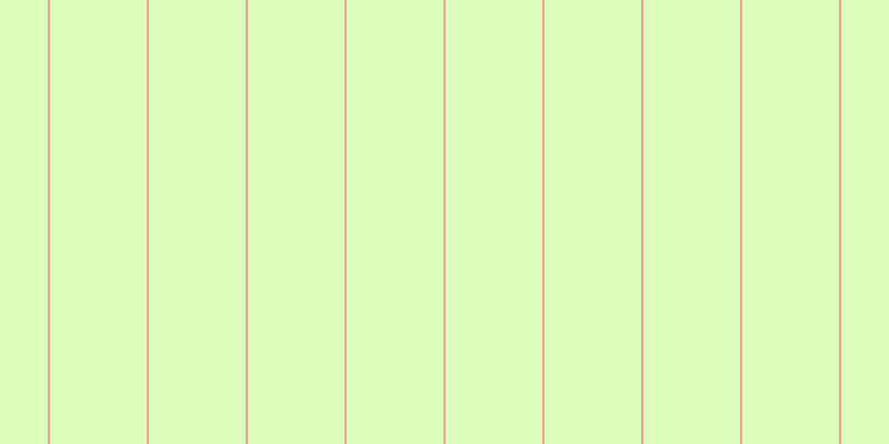 #dcfdbb, #eba393 vertical lines, two pixels wide, eighty-seven pixels apart