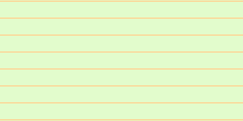 #dcfdbb (75%), #fcd393 horizontal lines, four pixels wide, fifty-two pixels apart