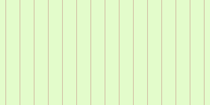 #dcfdbb (75%), #caa393 vertical lines, two pixels wide, fifty-two pixels apart