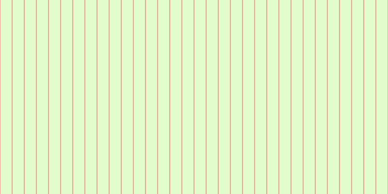 #dcfdbb (75%), #eba393 vertical lines, two pixels wide, twenty-three pixels apart