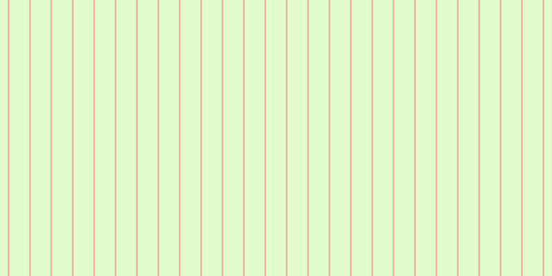 #dcfdbb (75%), #eba393 vertical lines, two pixels wide, twenty-nine pixels apart