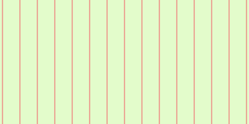 #dcfdbb (75%), #eba393 vertical lines, four pixels wide, fifty-two pixels apart