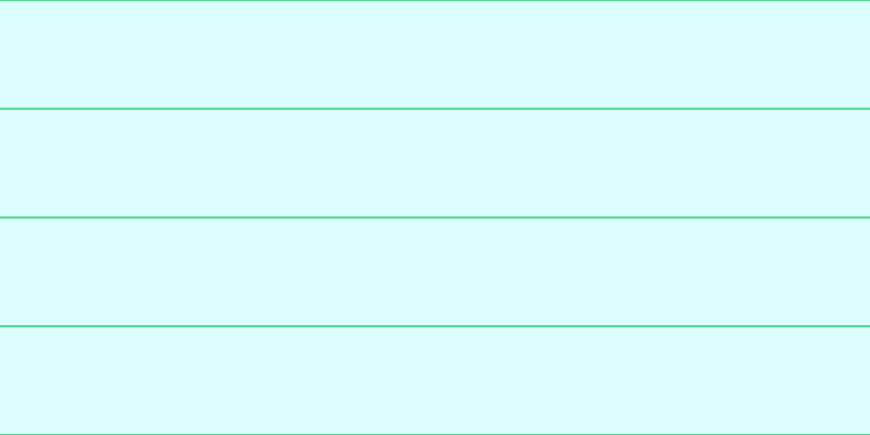 #dcfdfd, #57d393 horizontal lines, two pixels wide, ninety-eight pixels apart