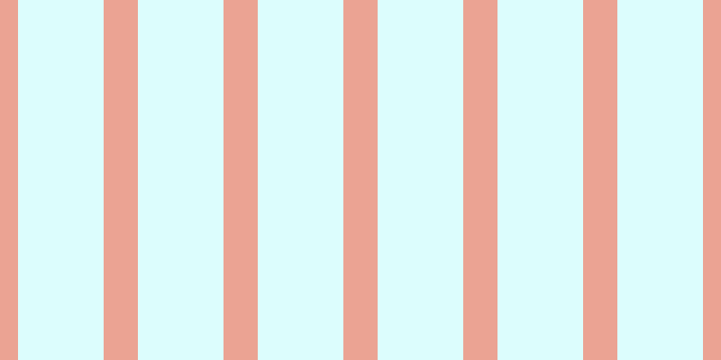 #dcfdfd, #eba393 vertical lines, thirty-eight pixels wide, ninety-five pixels apart