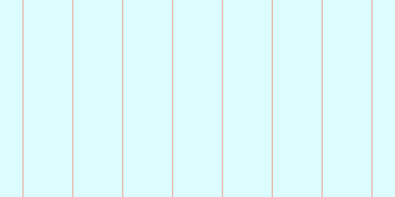 #dcfdfd, #eba393 vertical lines, two pixels wide, ninety-nine pixels apart