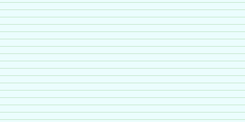 #dcfdfd (50%), #99d393 horizontal lines, one pixels wide, twenty-three pixels apart