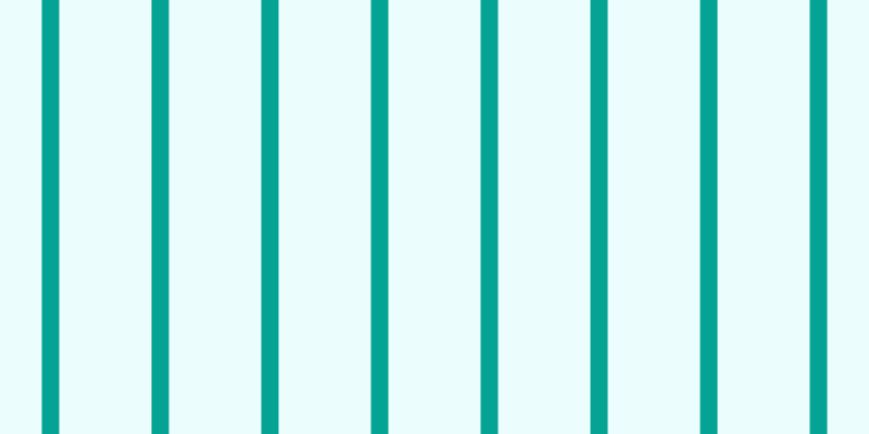 #dcfdfd (50%), #04a393 vertical lines, sixteen pixels wide, eighty-five pixels apart