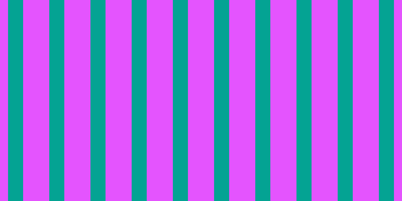#dd1cfe (75%), #04a393 vertical lines, thirty pixels wide, fifty-two pixels apart
