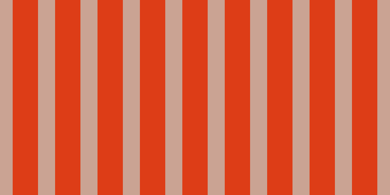 #dd3d17, #caa393 vertical lines, thirty-five pixels wide, fifty-two pixels apart