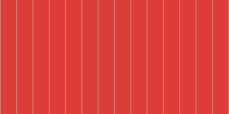 #dd3d38, #caa393 vertical lines, two pixels wide, fifty-five pixels apart