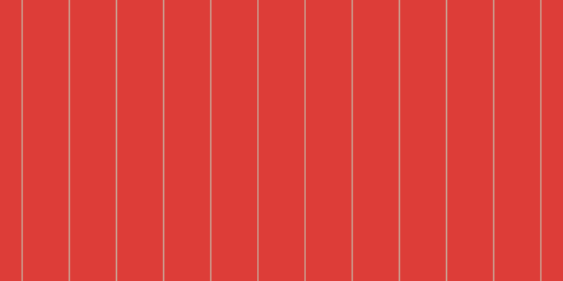 #dd3d38, #caa393 vertical lines, two pixels wide, sixty-five pixels apart