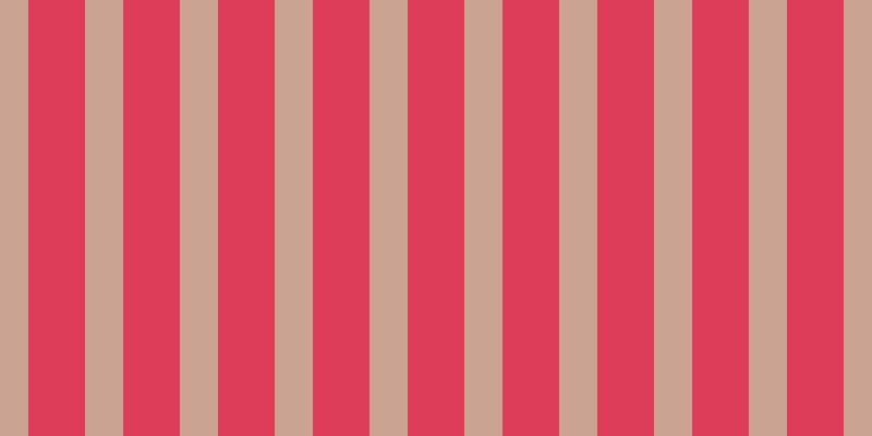#dd3d59, #caa393 vertical lines, thirty-five pixels wide, fifty-two pixels apart