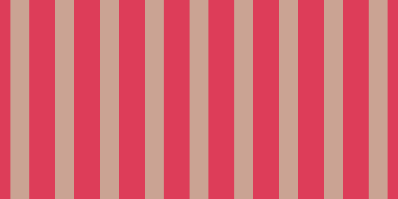 #dd3d59, #caa393 vertical lines, thirty-eight pixels wide, fifty-two pixels apart