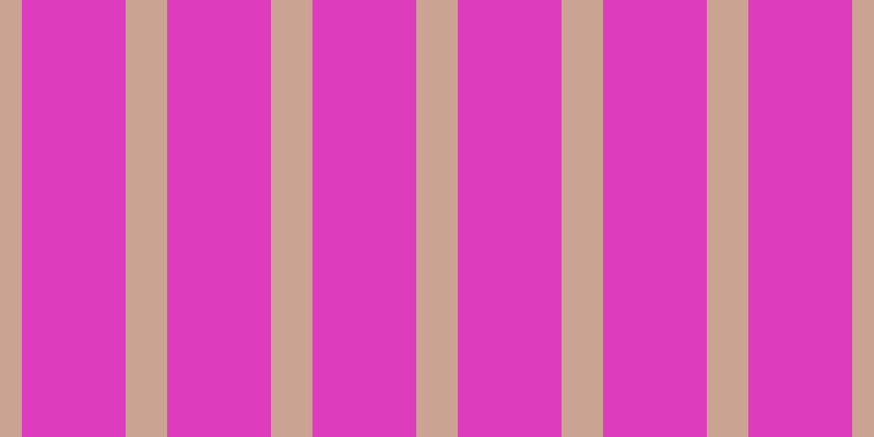 #dd3dbc, #caa393 vertical lines, thirty-eight pixels wide, ninety-five pixels apart