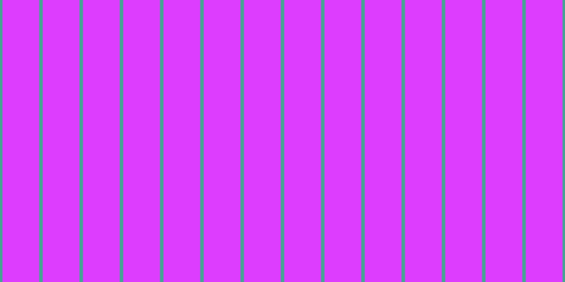 #dd3dfe, #46a393 vertical lines, five pixels wide, fifty-two pixels apart