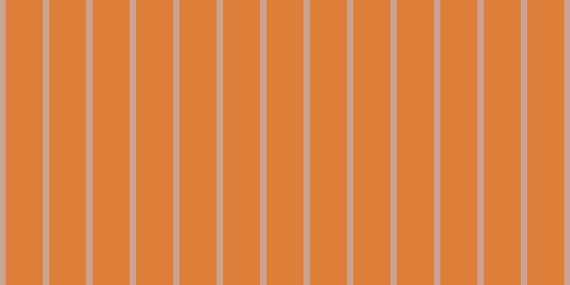 #dd7f38, #caa393 vertical lines, nine pixels wide, fifty-two pixels apart