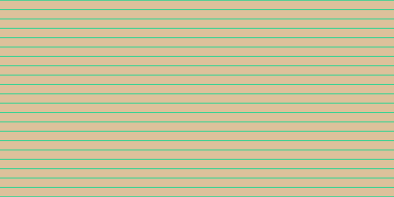 #ddc19b, #36d393 horizontal lines, two pixels wide, seventeen pixels apart