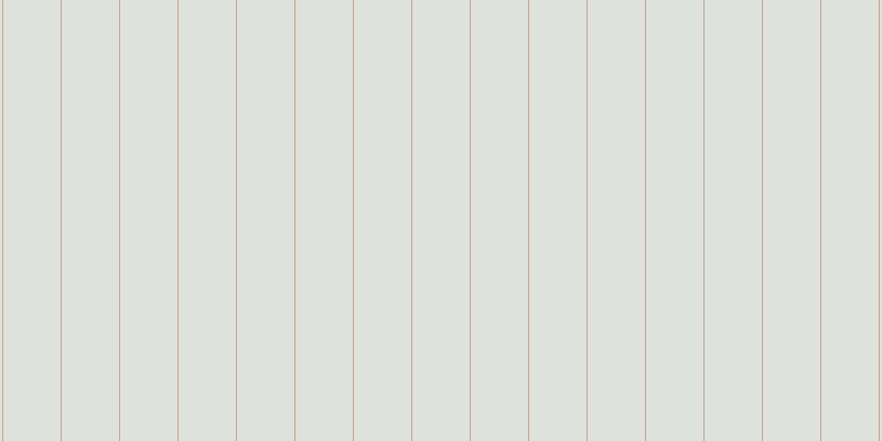 #dde2dd, #caa393 vertical lines, one pixels wide, fifty-two pixels apart