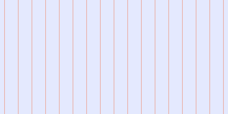 #dde2fe (75%), #eba393 vertical lines, two pixels wide, forty-six pixels apart