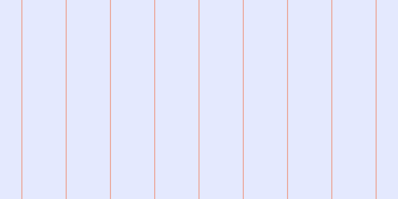 #dde2fe (75%), #eba393 vertical lines, two pixels wide, eighty-seven pixels apart