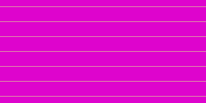 #de04cd, #dbd393 horizontal lines, two pixels wide, fifty-six pixels apart