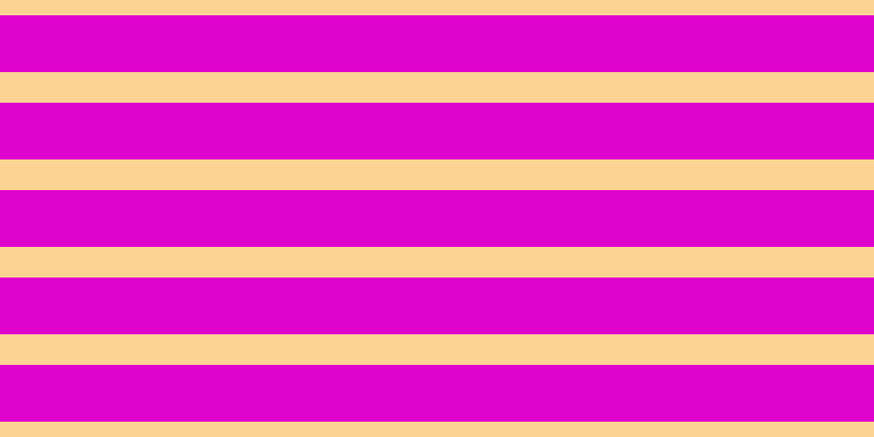 #de04cd, #fcd393 horizontal lines, twenty-eight pixels wide, fifty-two pixels apart