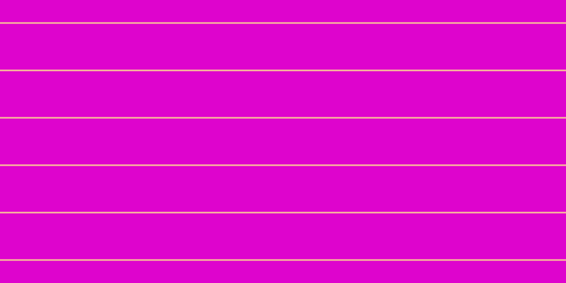 #de04cd, #fcd393 horizontal lines, two pixels wide, sixty-five pixels apart