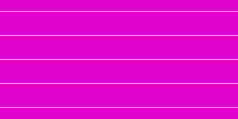 #de04cd, #fcd393 horizontal lines, two pixels wide, seventy-nine pixels apart