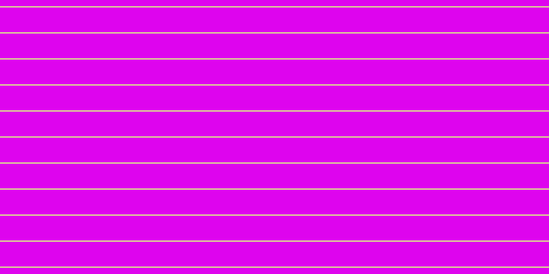 #de04ee, #dbd393 horizontal lines, two pixels wide, thirty-six pixels apart