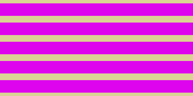 #de04ee, #dbd393 horizontal lines, twenty-eight pixels wide, fifty-two pixels apart