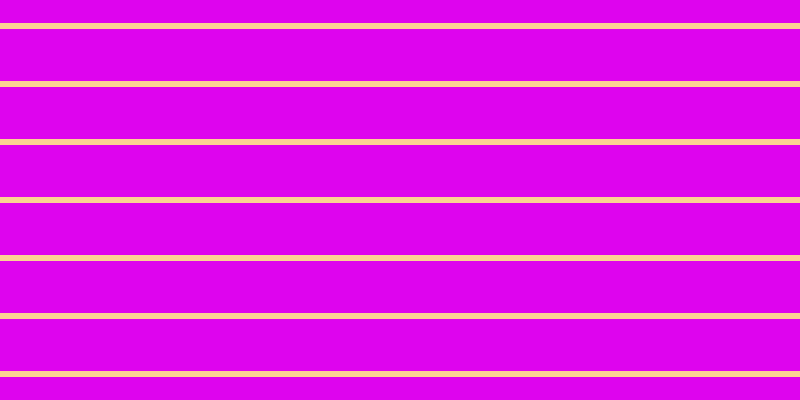 #de04ee, #fcd393 horizontal lines, six pixels wide, fifty-two pixels apart