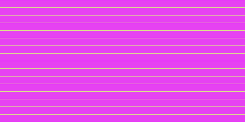 #de04ee (75%), #dbd393 horizontal lines, two pixels wide, twenty-three pixels apart