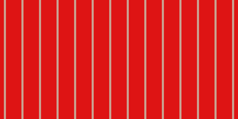 #de1313, #caa393 vertical lines, seven pixels wide, fifty-two pixels apart