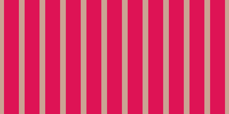 #de1355, #caa393 vertical lines, twenty pixels wide, fifty-two pixels apart