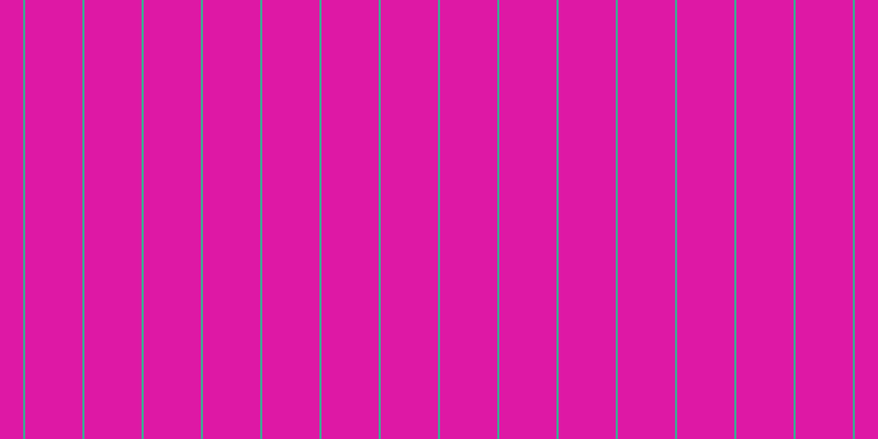#de18a5, #46a393 vertical lines, two pixels wide, fifty-two pixels apart