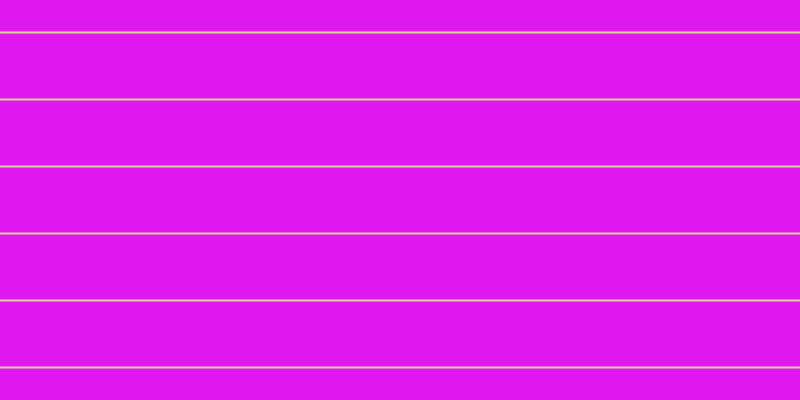 #de18ef, #dbd393 horizontal lines, two pixels wide, sixty-five pixels apart