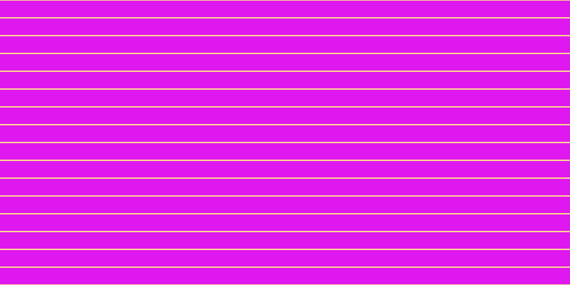 #de18ef, #fcd393 horizontal lines, two pixels wide, twenty-three pixels apart