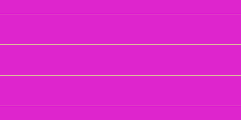 #de25cd, #dbd393 horizontal lines, two pixels wide, one hundred pixels apart