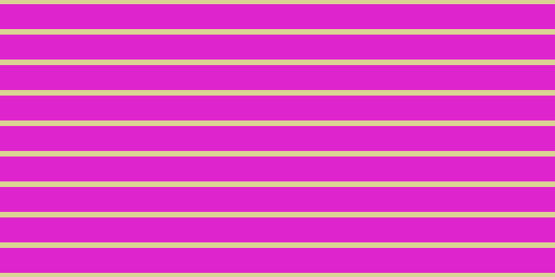 #de25cd, #dbd393 horizontal lines, eight pixels wide, thirty-six pixels apart