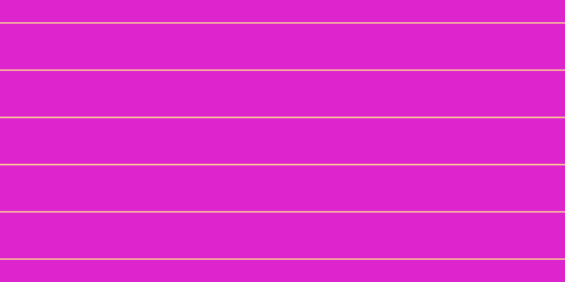 #de25cd, #fcd393 horizontal lines, two pixels wide, sixty-five pixels apart