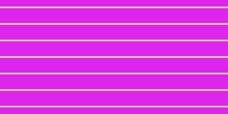 #de25ee, #dbd393 horizontal lines, six pixels wide, fifty-two pixels apart