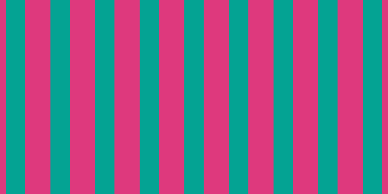 #de397d, #04a393 vertical lines, forty pixels wide, fifty-two pixels apart