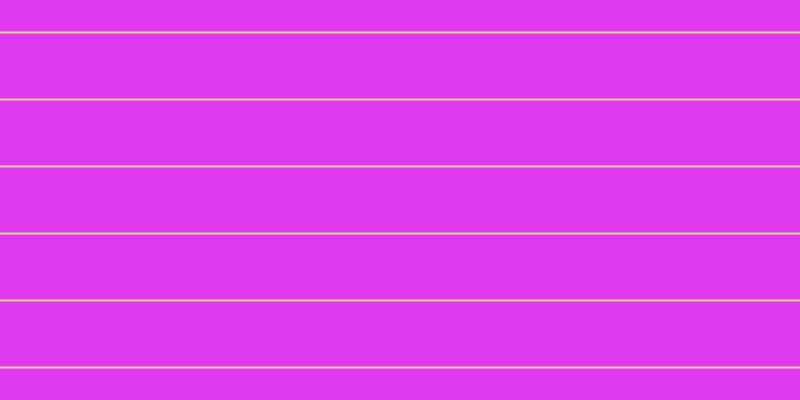#de39ef, #dbd393 horizontal lines, two pixels wide, sixty-five pixels apart