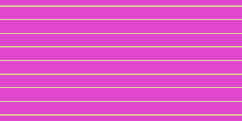 #de46cd, #dbd393 horizontal lines, four pixels wide, forty-one pixels apart