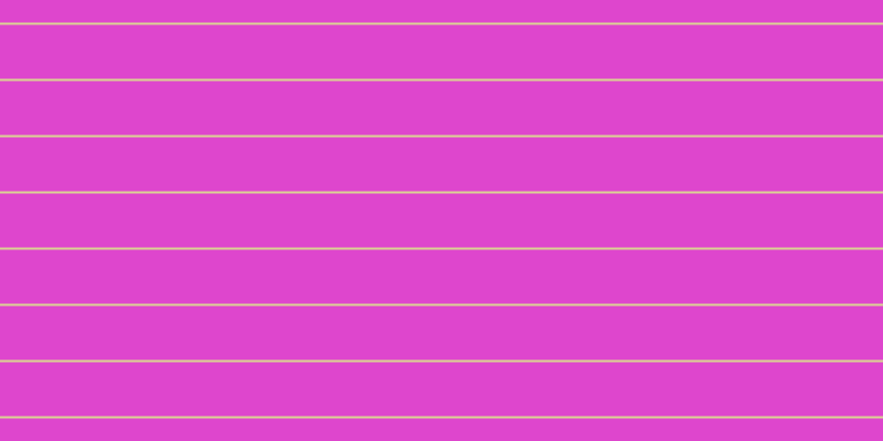 #de46cd, #dbd393 horizontal lines, two pixels wide, forty-nine pixels apart
