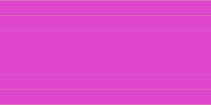 #de46cd, #dbd393 horizontal lines, two pixels wide, fifty-five pixels apart