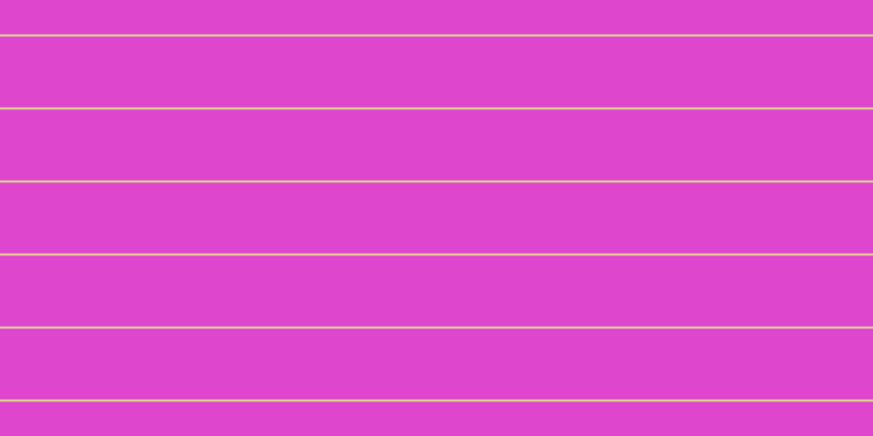 #de46cd, #dbd393 horizontal lines, two pixels wide, sixty-five pixels apart