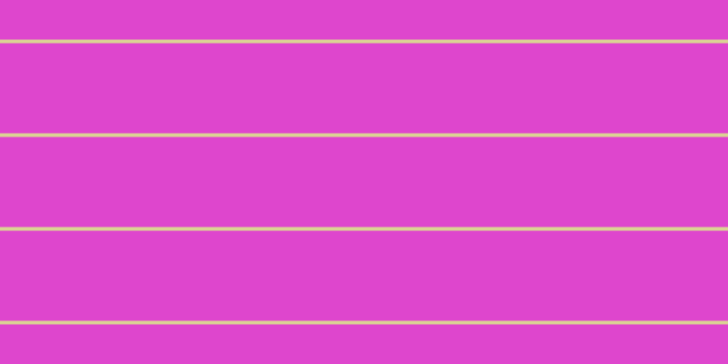#de46cd, #dbd393 horizontal lines, four pixels wide, ninety-nine pixels apart